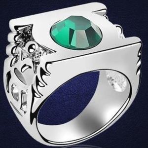 MEN'S HERO LANTERN STAINLESS STEEL RING SIZE 14 ~ PERFECT GIFT COLLECTIBLE !!!